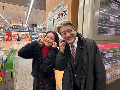 石田議員のお迎え3